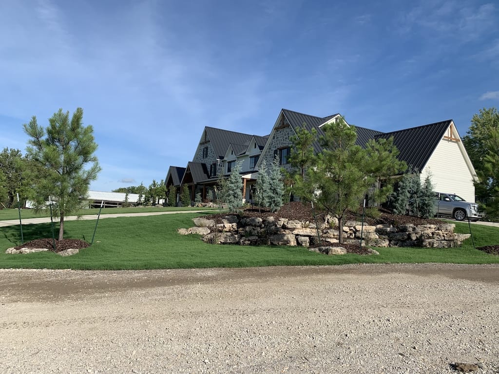 French Drains Tulsa Landscaping Rock Wall 1